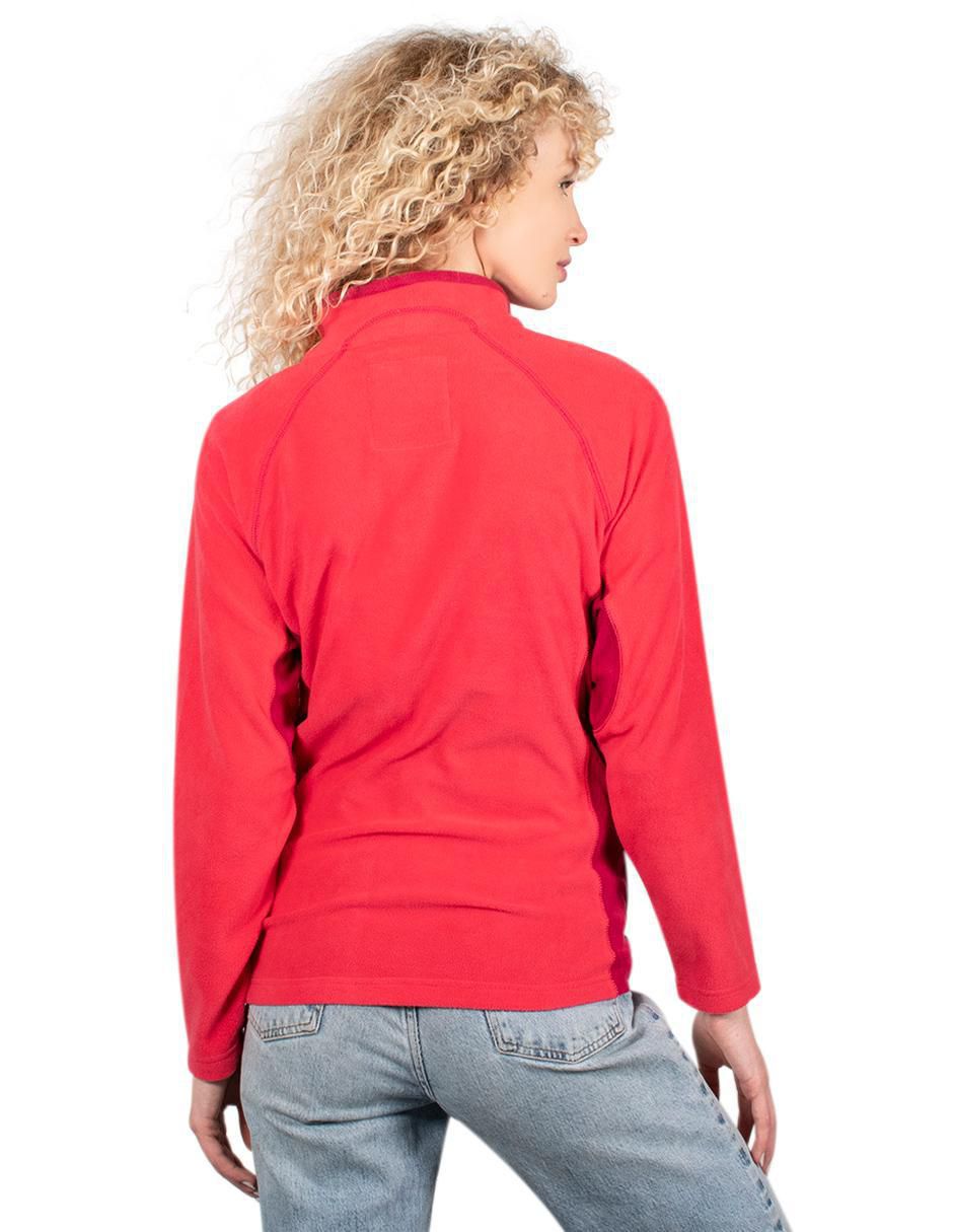 Sudadera con cuello a contraste para mujer 2