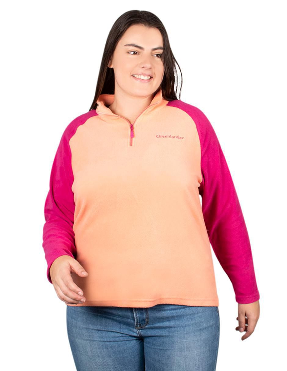 Sudadera con cuello a contraste para mujer