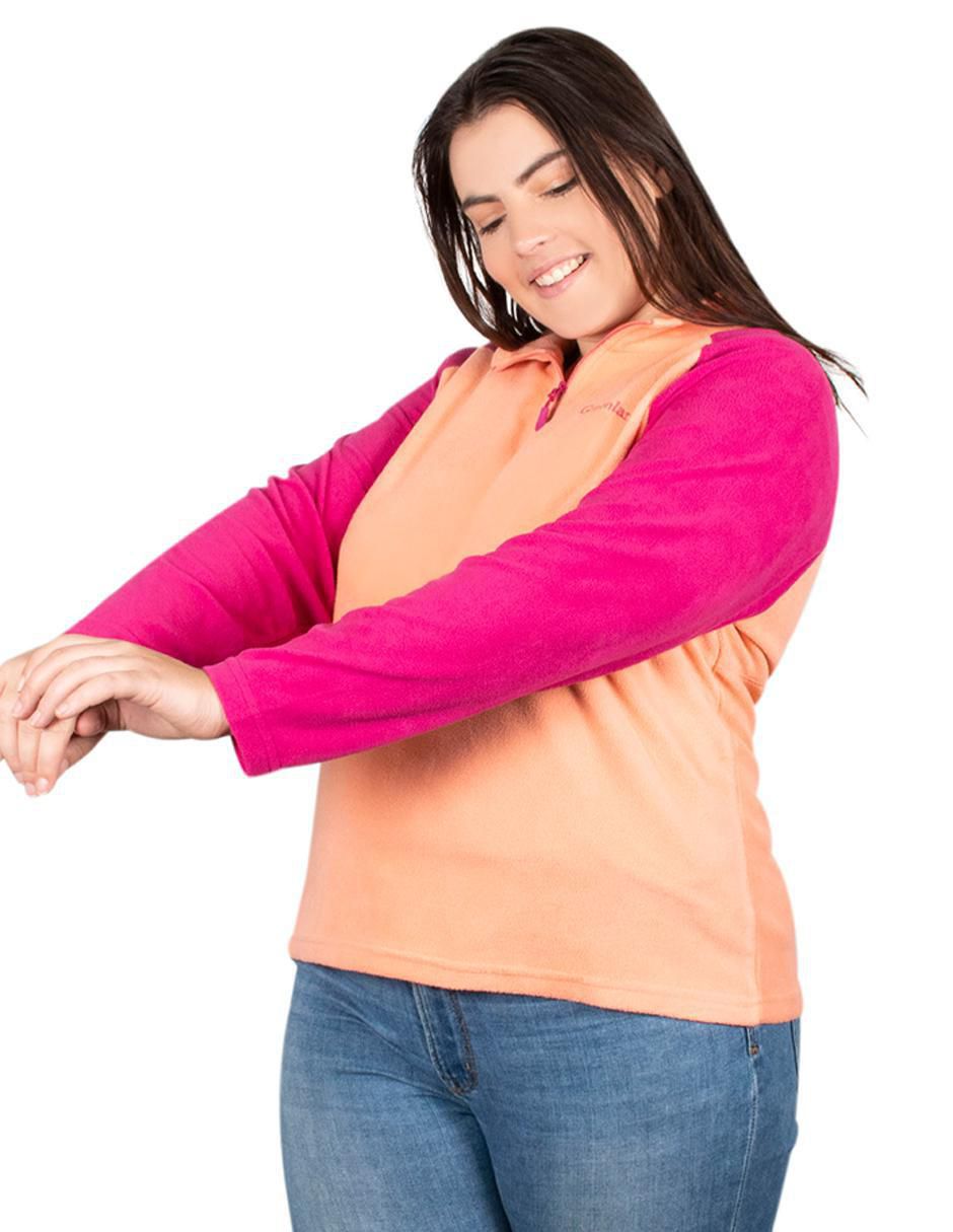 "sudadera" cuello a contraste greenlander "para mujer"