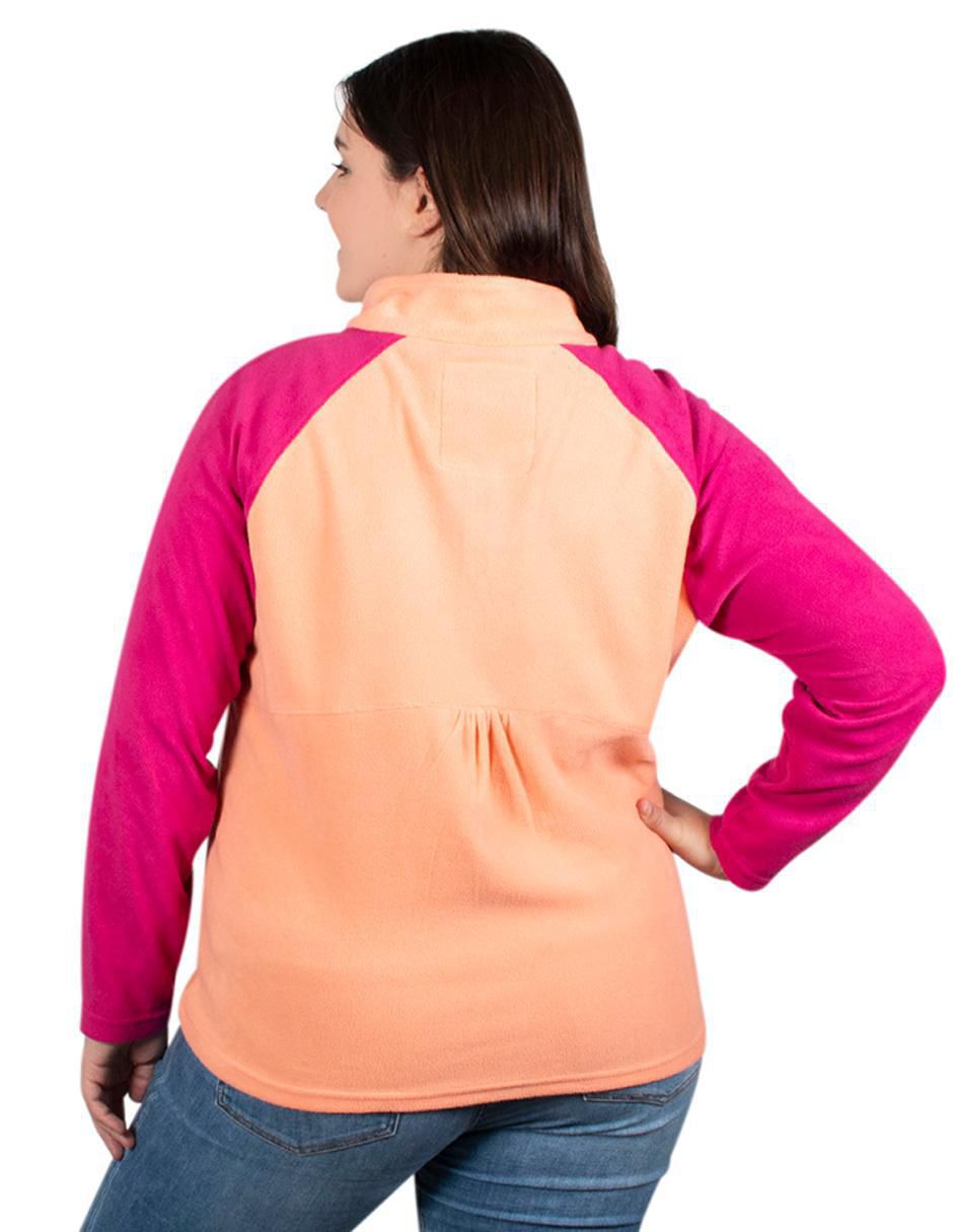 "sudadera" cuello a contraste greenlander "para mujer"