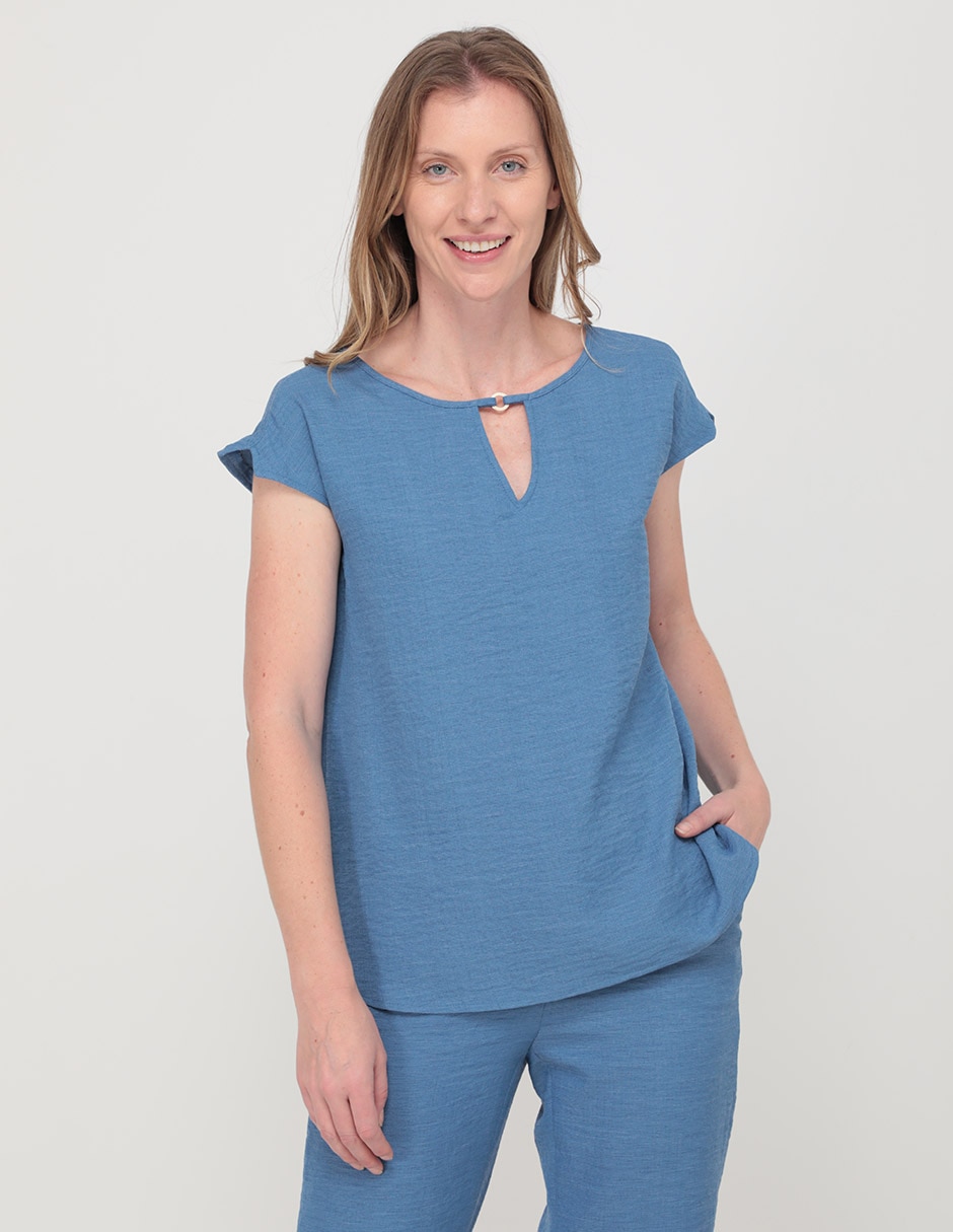 Blusa manga corta para mujer 1