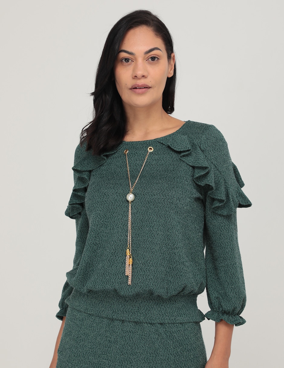 Blusa manga 3/4 para mujer 1