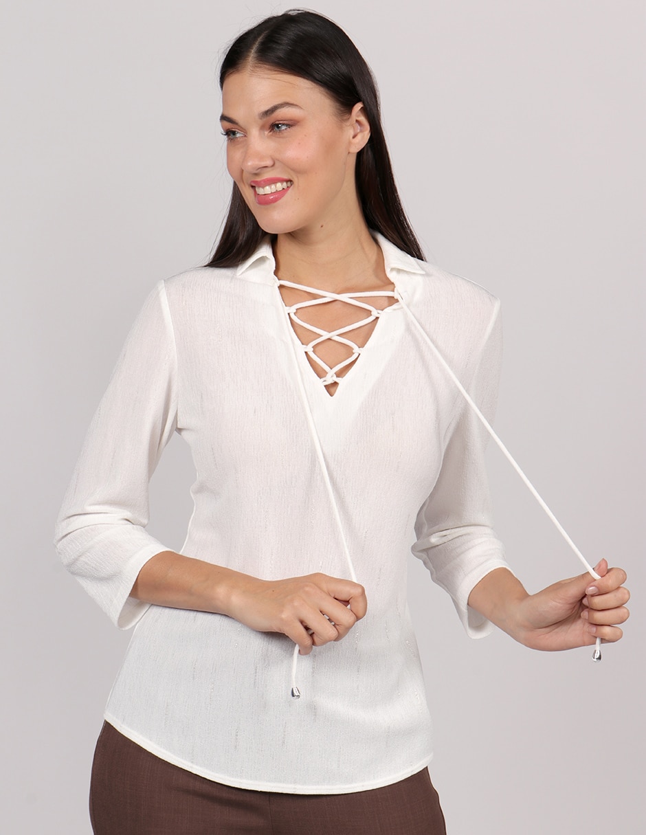 Blusa manga 3/4 para mujer 1