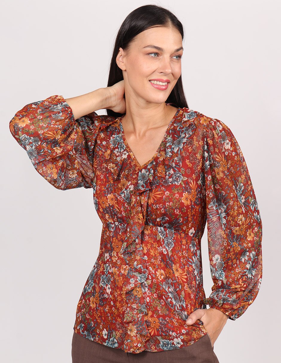 Blusa manga larga para mujer 1