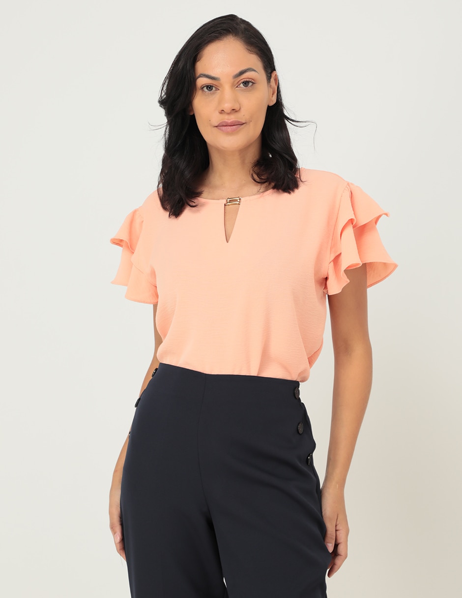 Blusa manga corta para mujer 1
