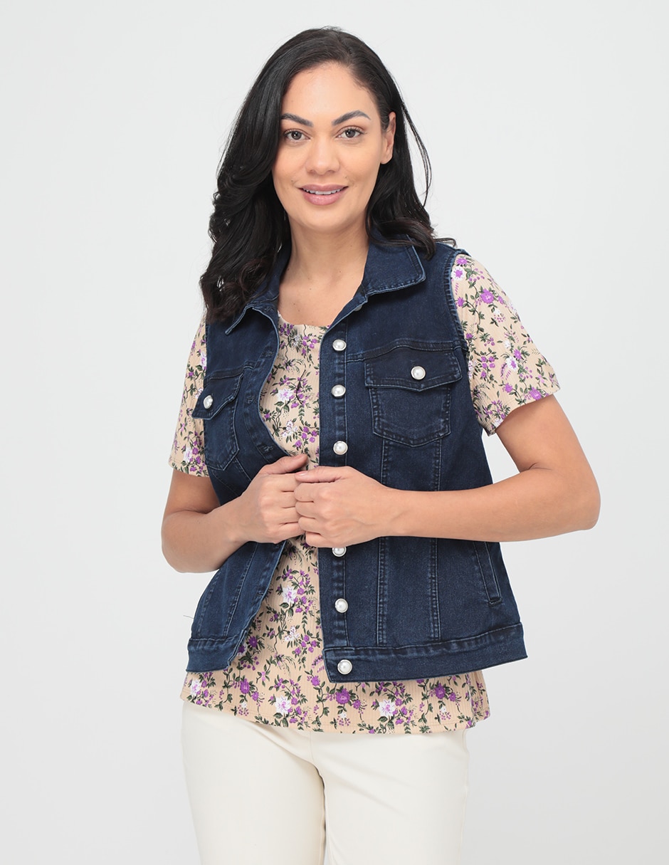 Chalecos Para Mujer Suburbia Chaleco De Mezclilla Mujer Suburbia