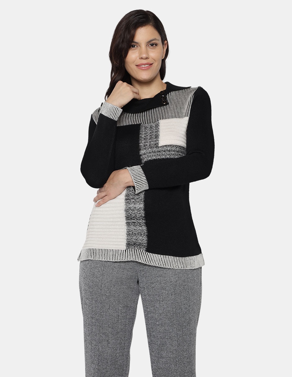 Blusa túnica manga larga para mujer 1