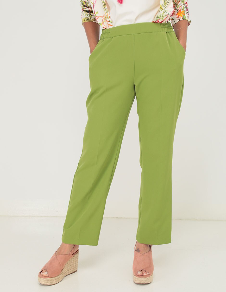 Jeans mom corte cintura para mujer 1