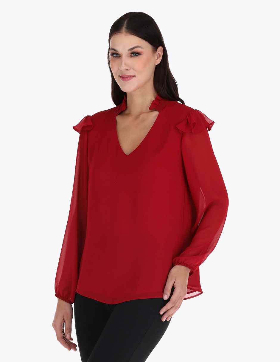 Blusa manga larga para mujer 1