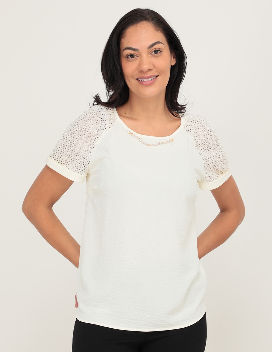 Blusa manga corta para mujer 1