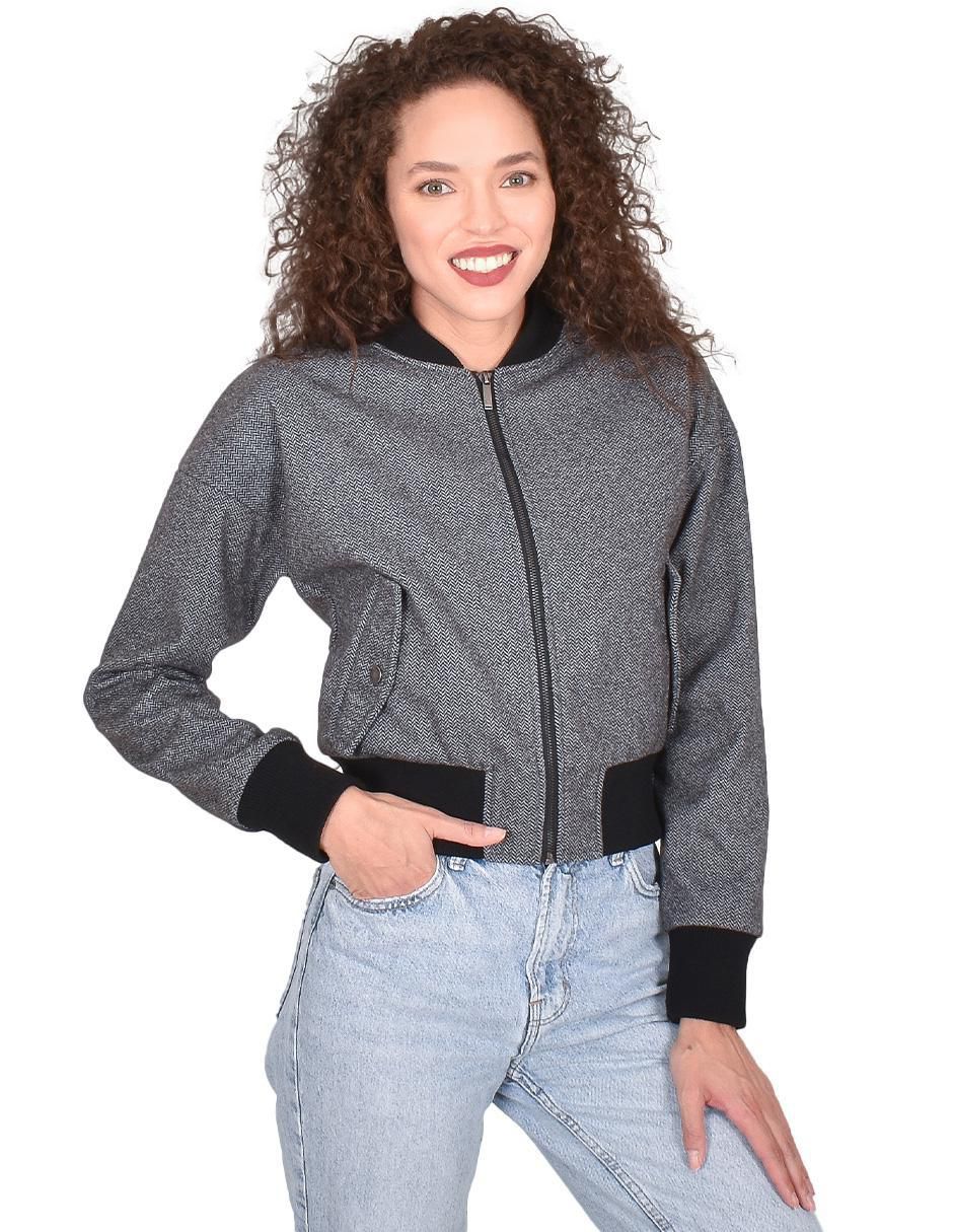 "chamarra" casual generra no impermeable "de" poliéster "para mujer"