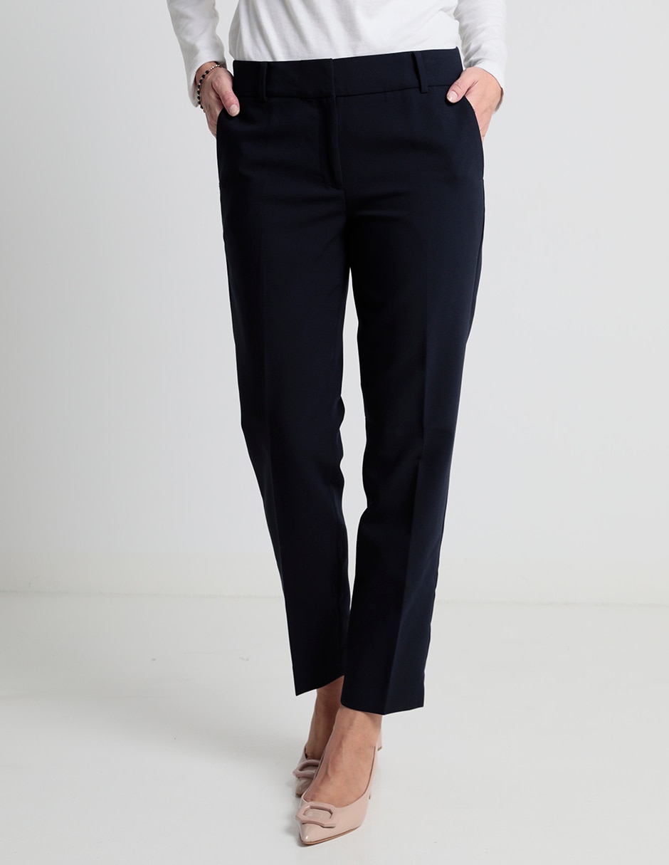 DAZY Pantalon droit habillé pour femmes avec taille asymétrique | Mode