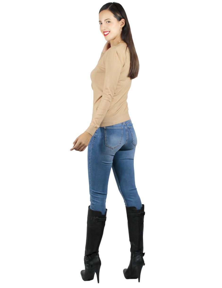Suéter cuello v para mujer 3
