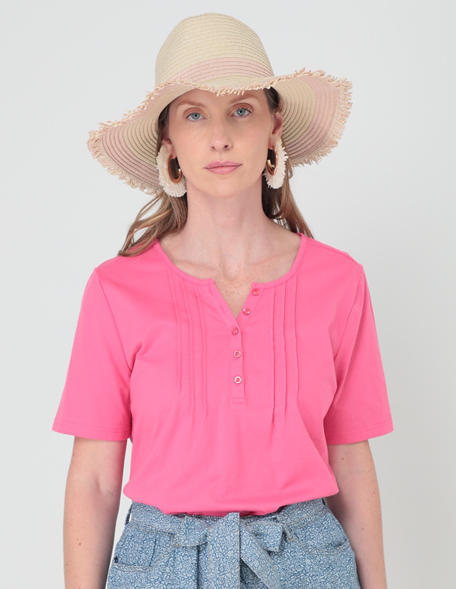 Blusa manga corta para mujer 1
