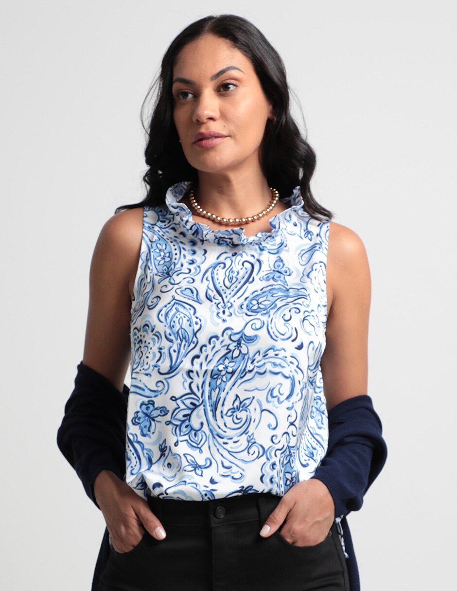 Blusa sin manga para mujer 1