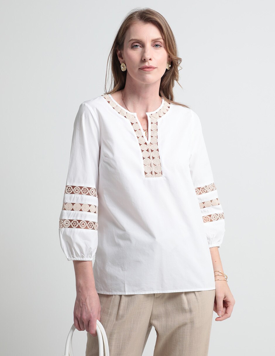 Blusa manga 3/4 para mujer 1