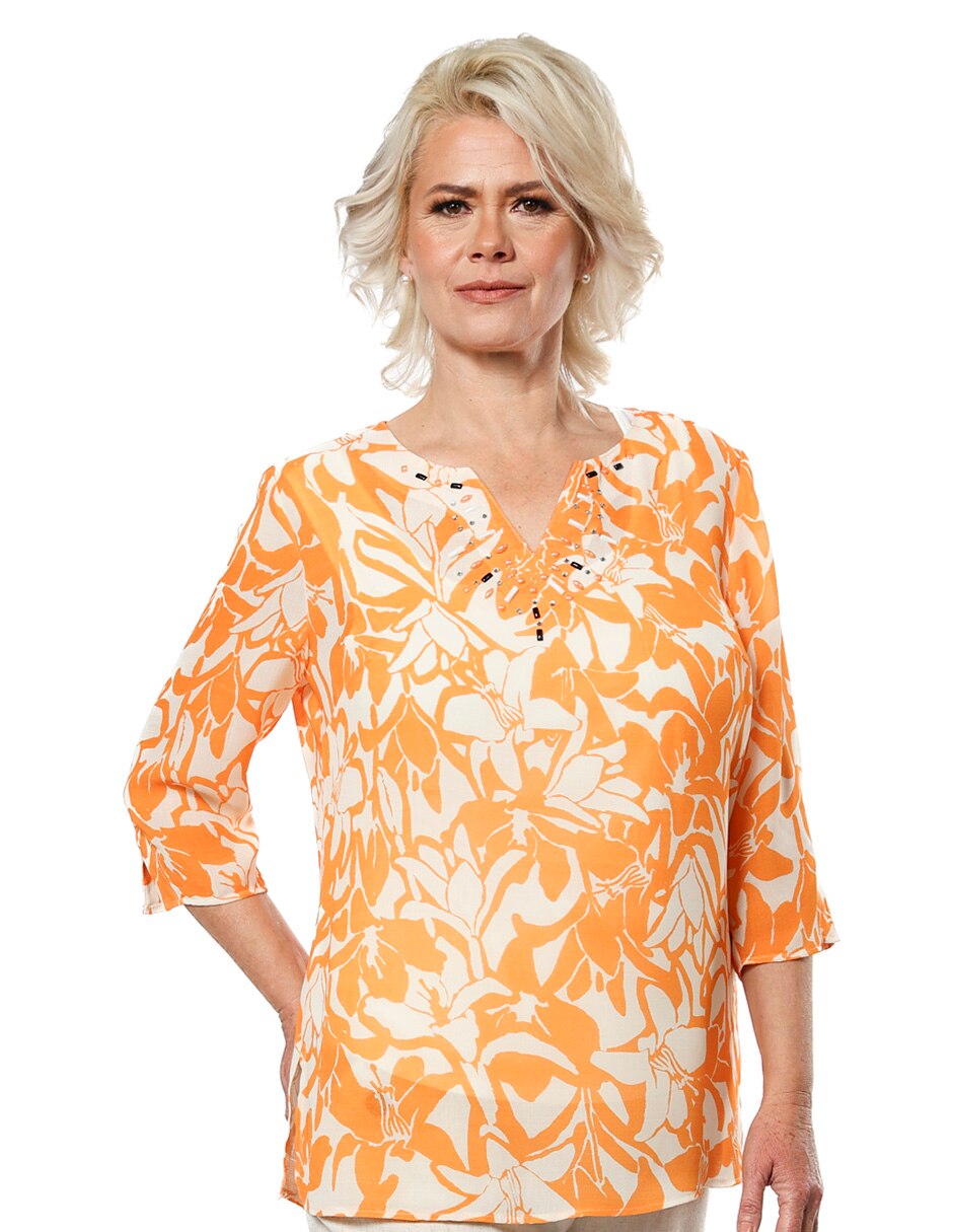 Blusa manga 3/4 para mujer 1