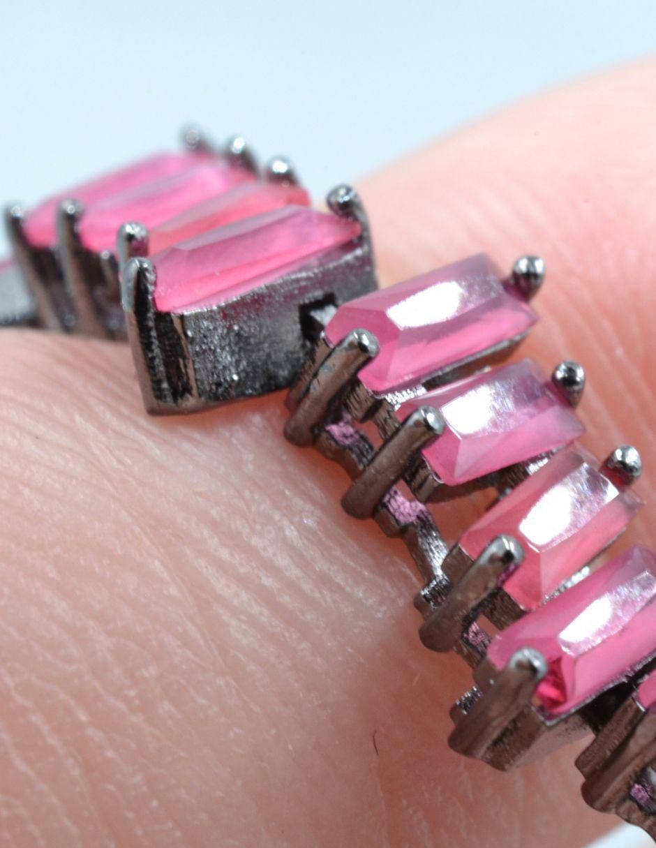 Pulsera Eri con acabado baño rodio 3