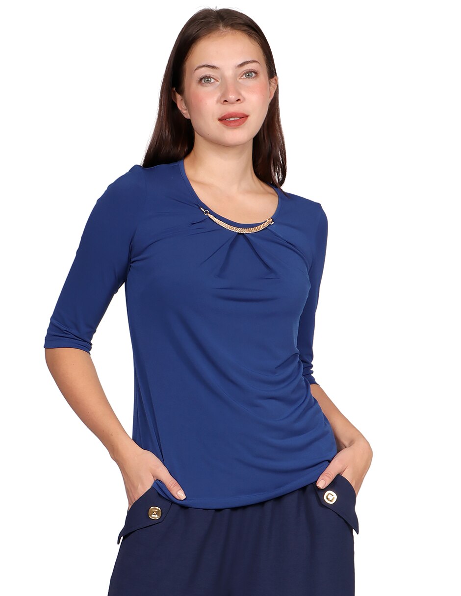 Blusa manga 3/4 para mujer 1