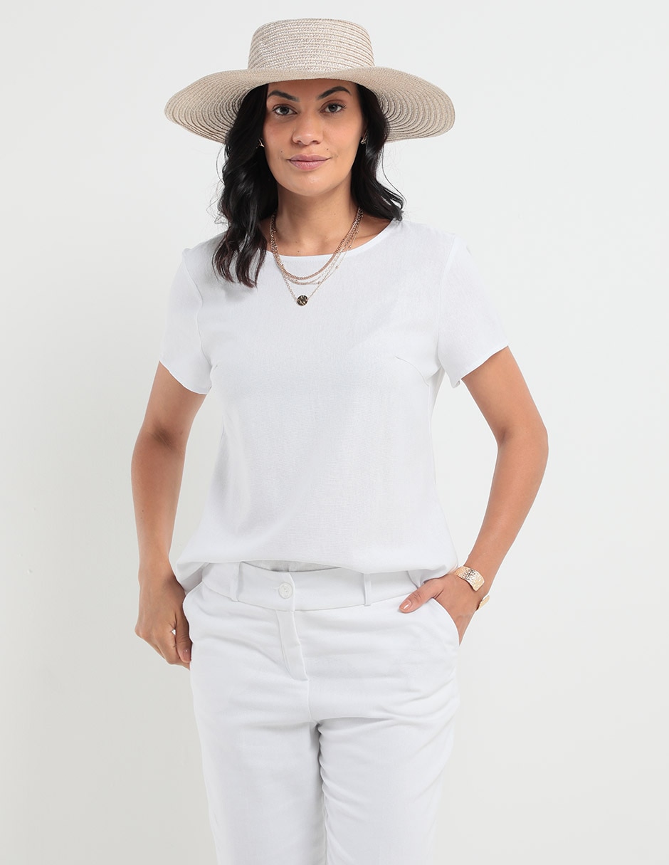 Blusa manga corta para mujer 1