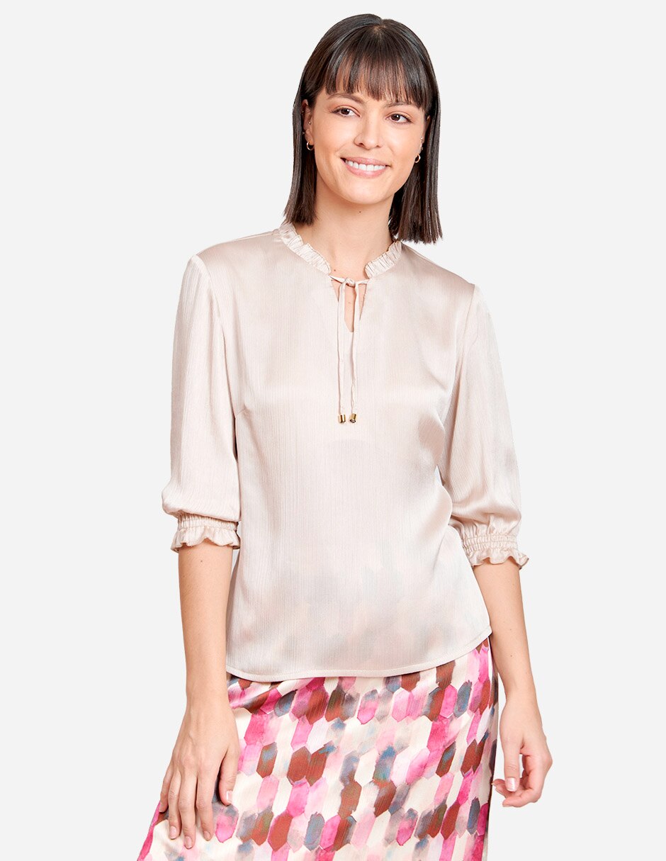 Blusa manga 3/4 para mujer 1