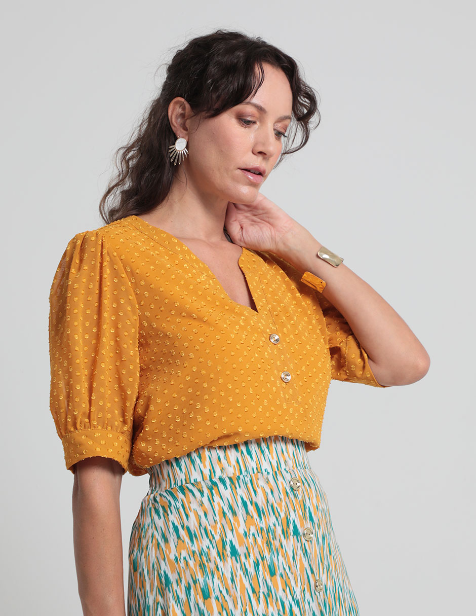 Blusa manga corta para mujer 1