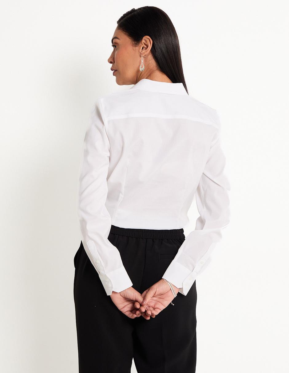 Blusa camisera manga larga para mujer 2