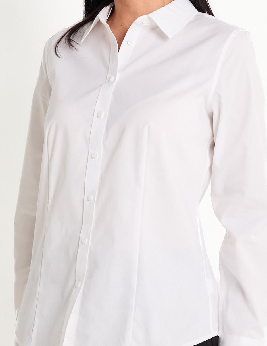 Blusa camisera manga larga para mujer 5