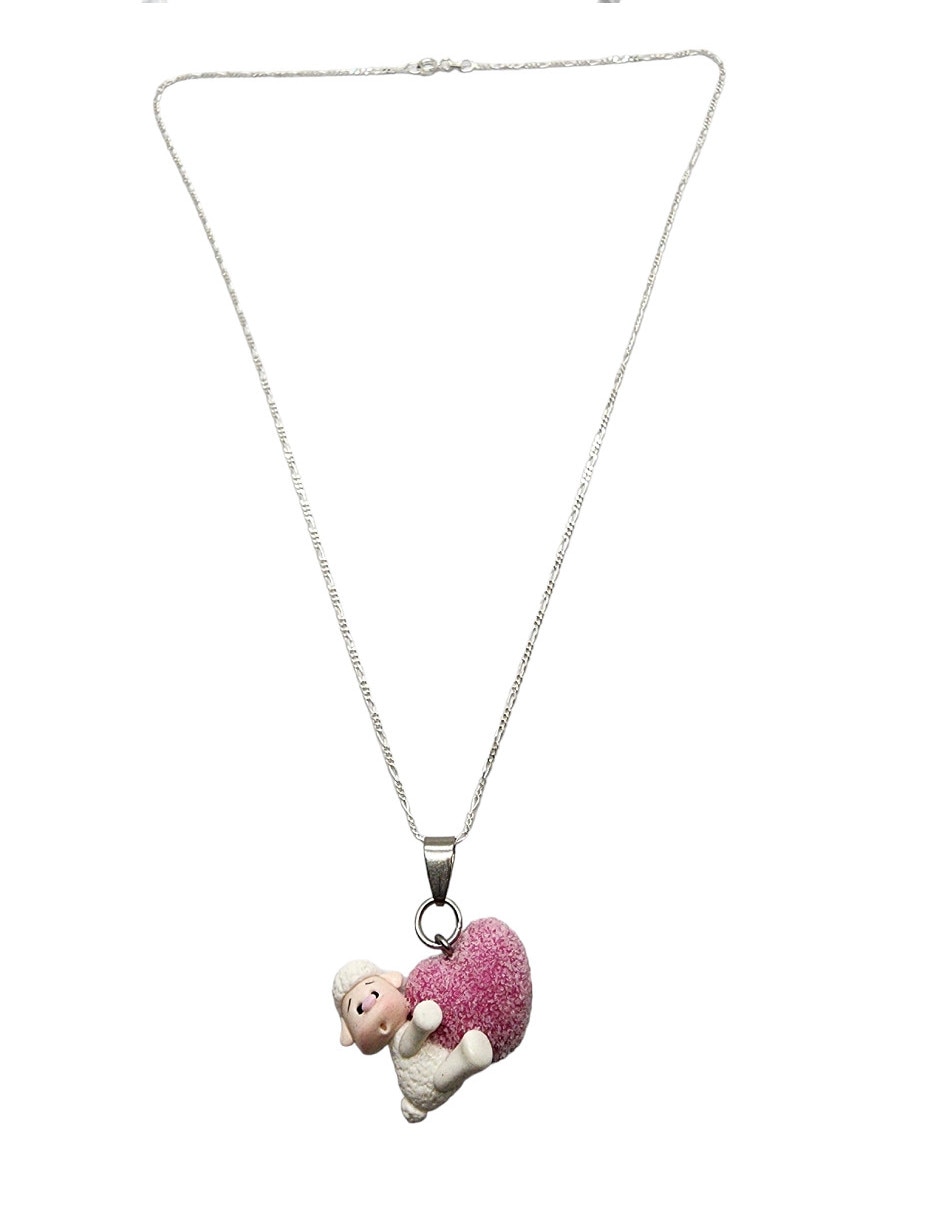 Collar Animalitos Corazón de plata P 925 2