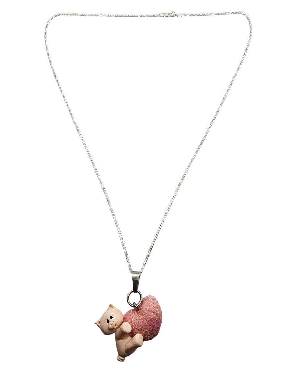 Collar Animalitos Corazón de plata P 925 2