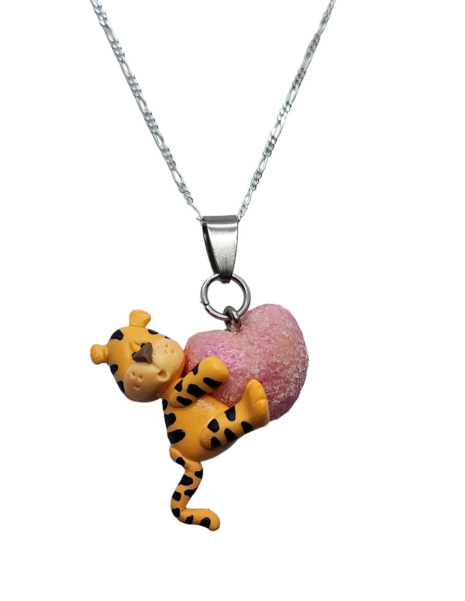 Collar Animalitos Corazón de plata P 925