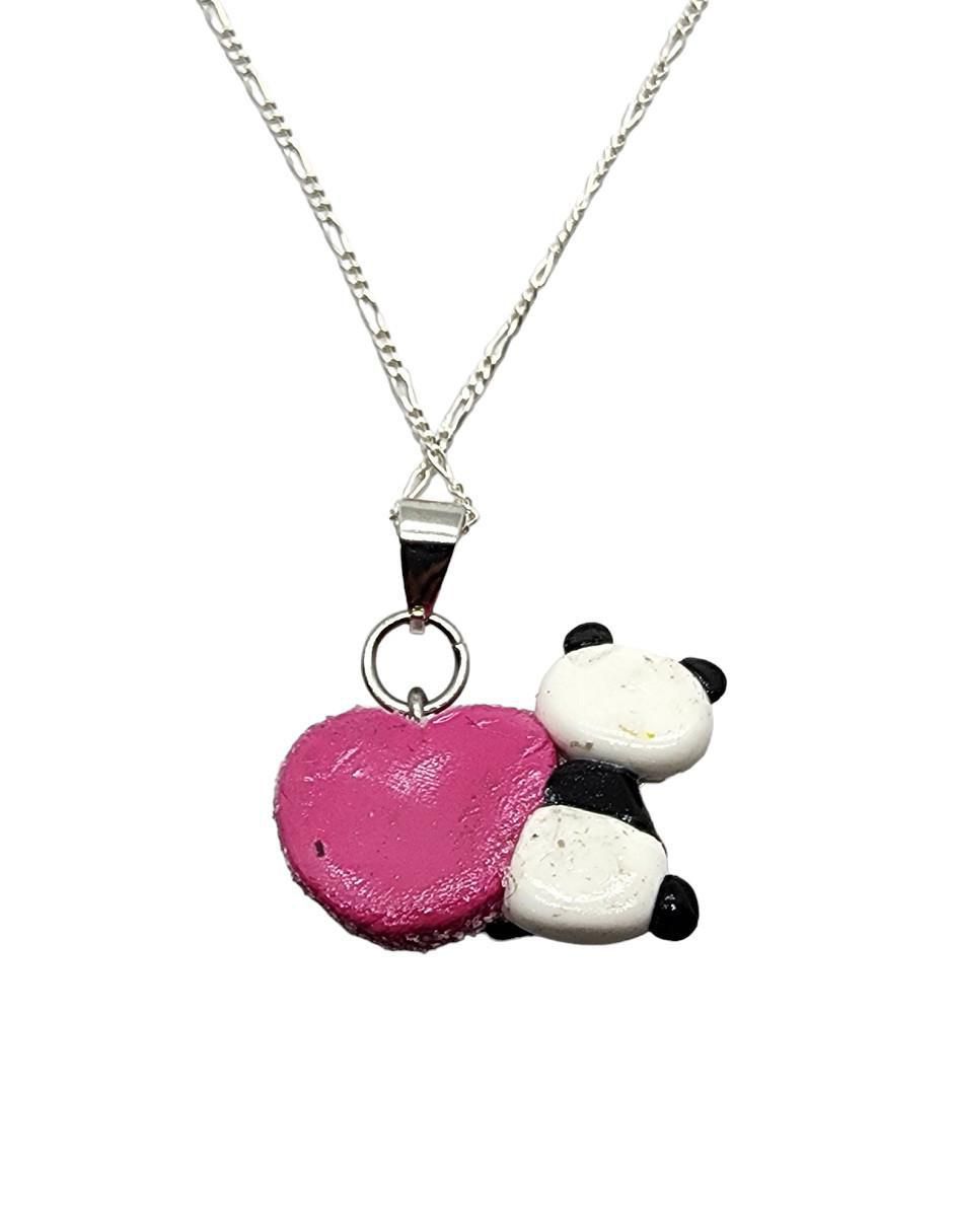 Collar de oso Animalitos Corazón de plata P 925 3