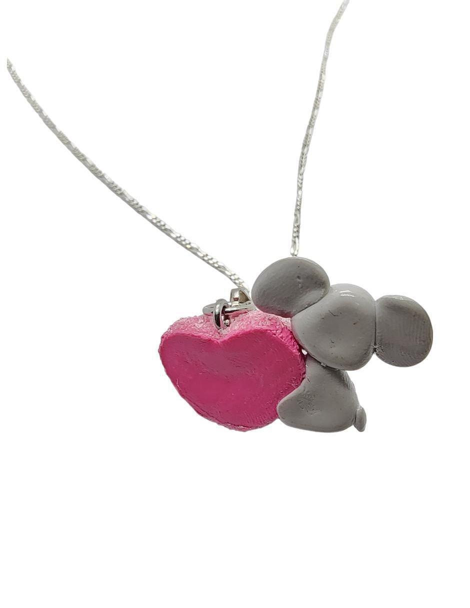 Collar de elefante Animalitos Corazón de plata P 925 3
