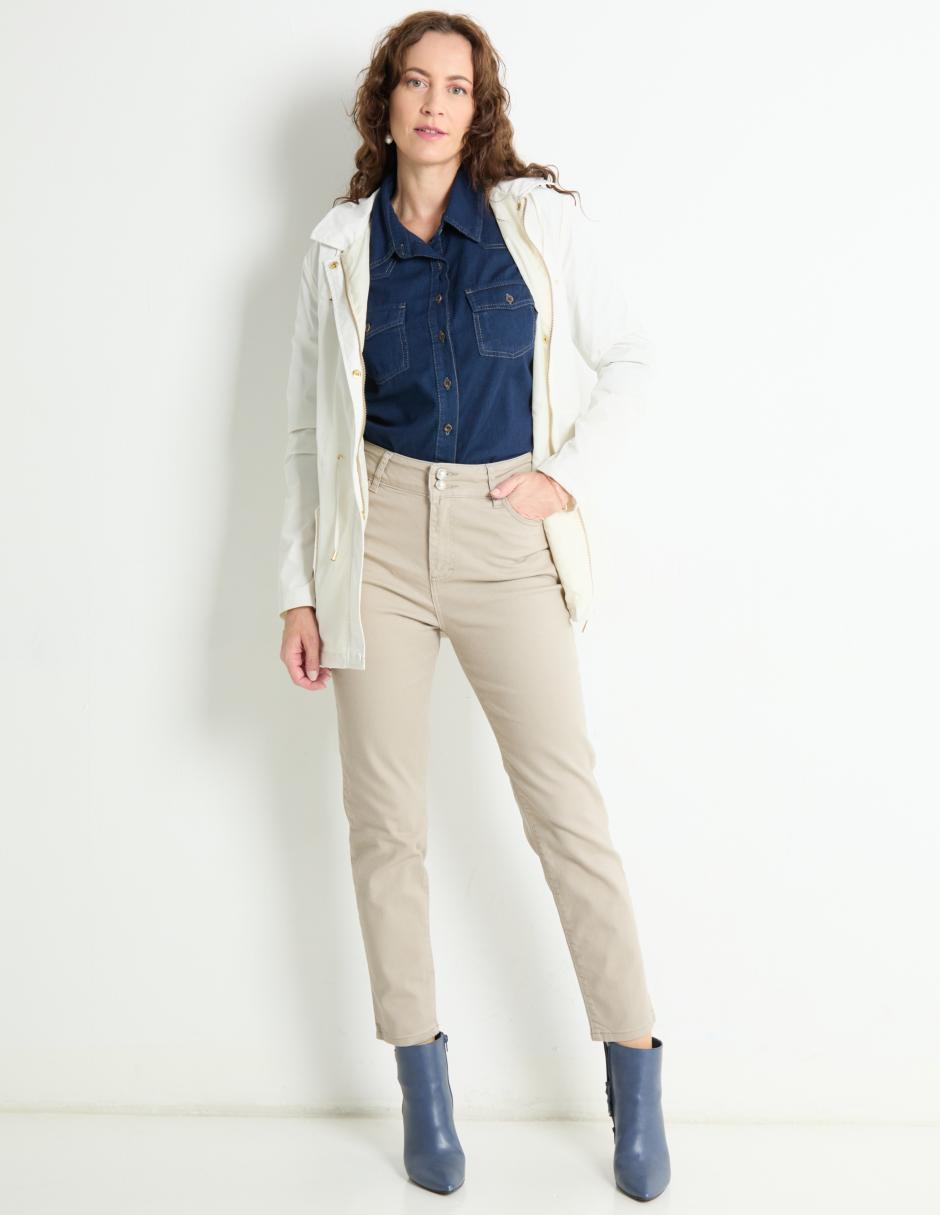 Blusa camisera manga larga para mujer 3