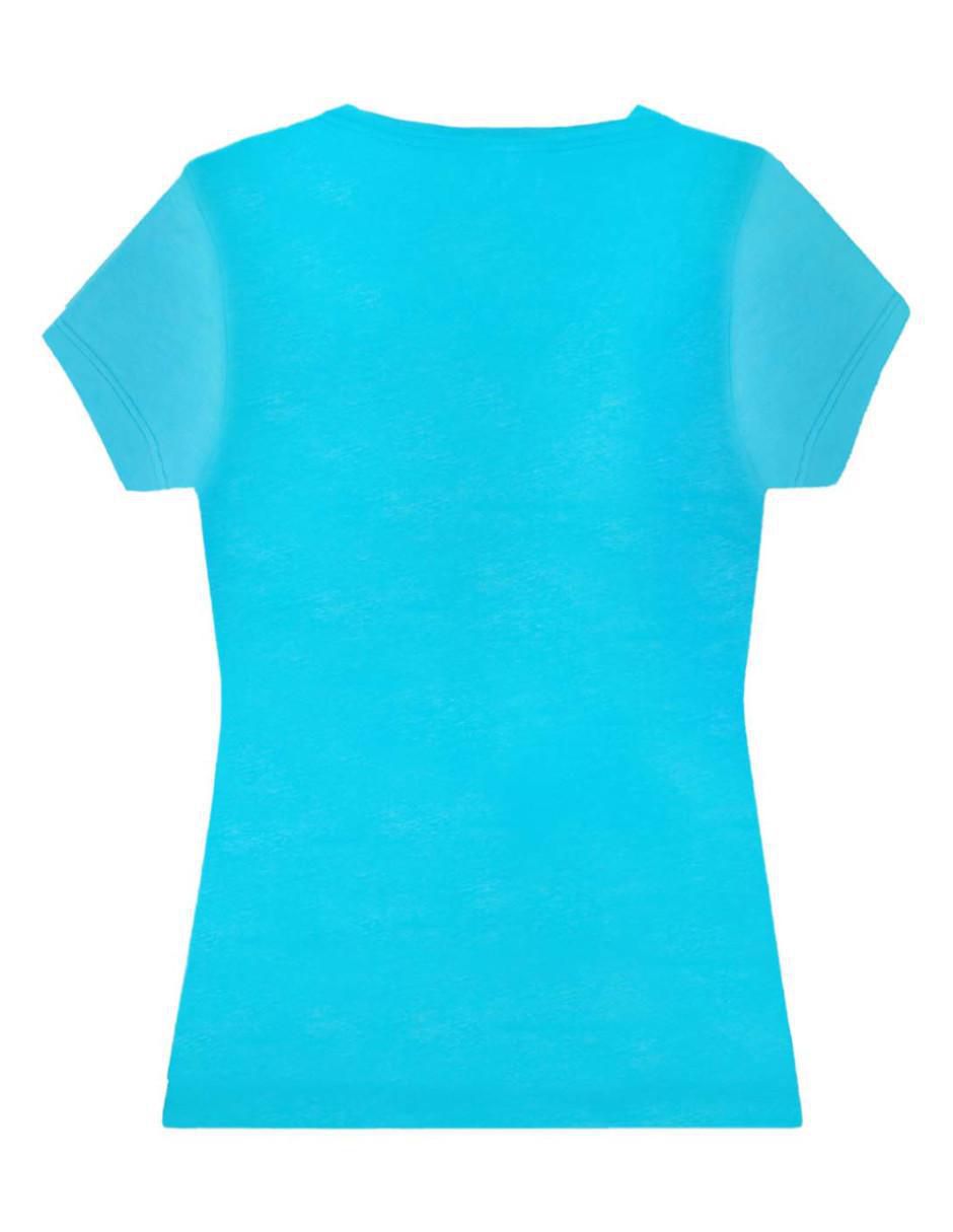 Playera manga corta cuello v para mujer 3
