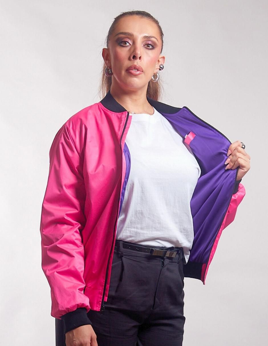 Chamarra bomber impermeable para mujer