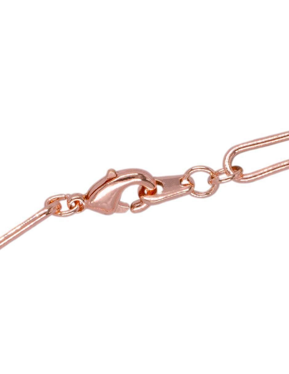 Pulsera 18 K Infini con acabado baño de oro rosa 4