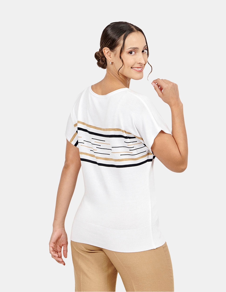 Blusa manga corta para mujer