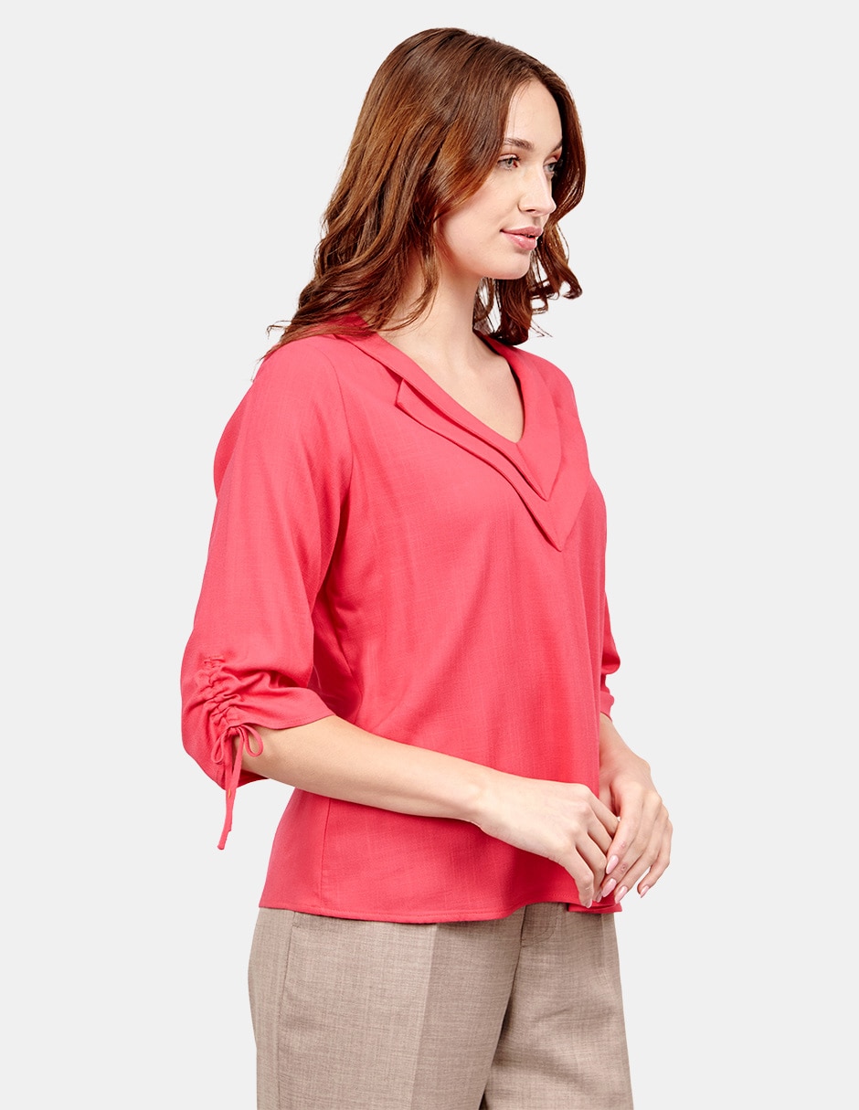 Blusa manga 3/4 para mujer