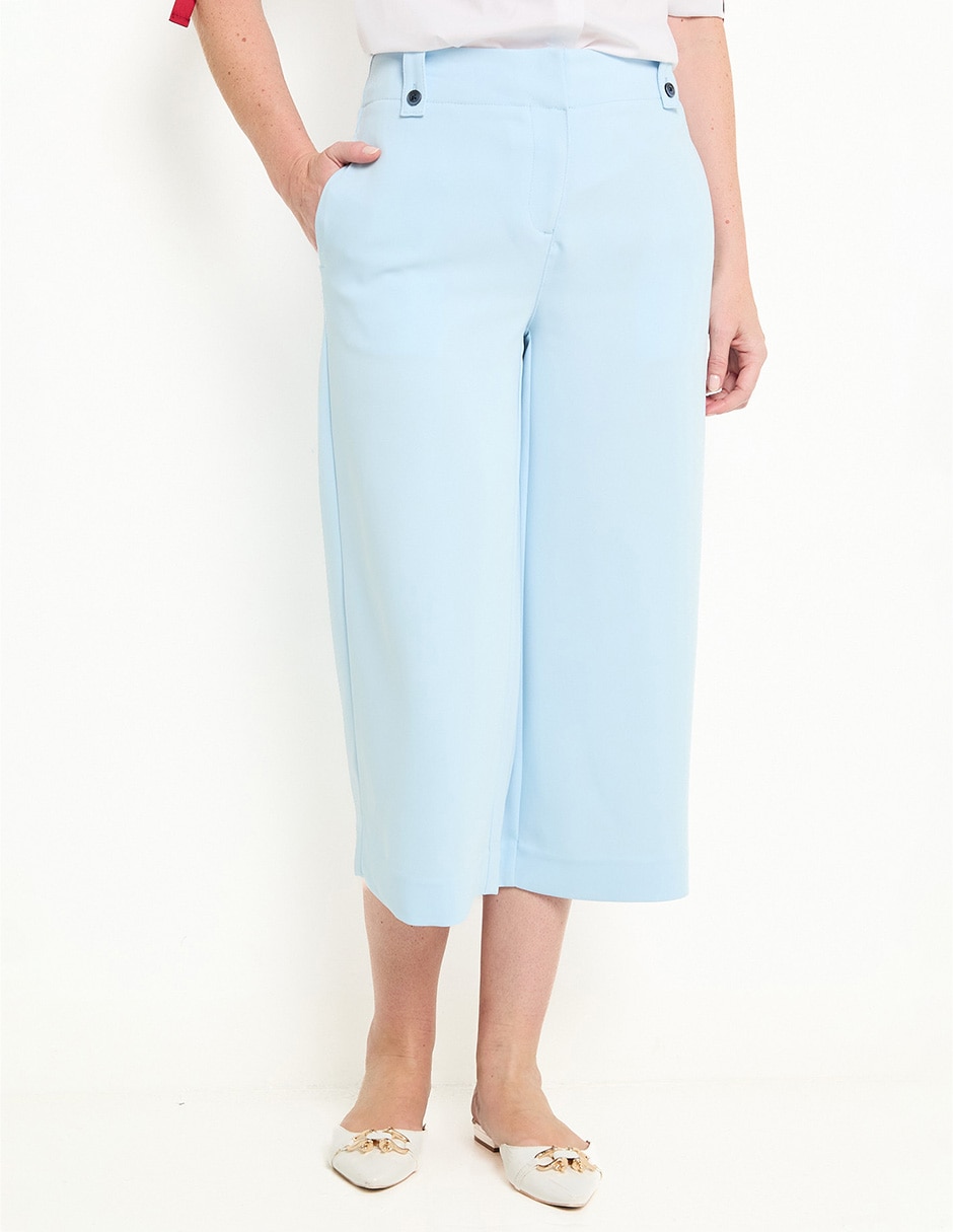 Pantalón capri amplio para mujer Pantalón capri amplio para mujer