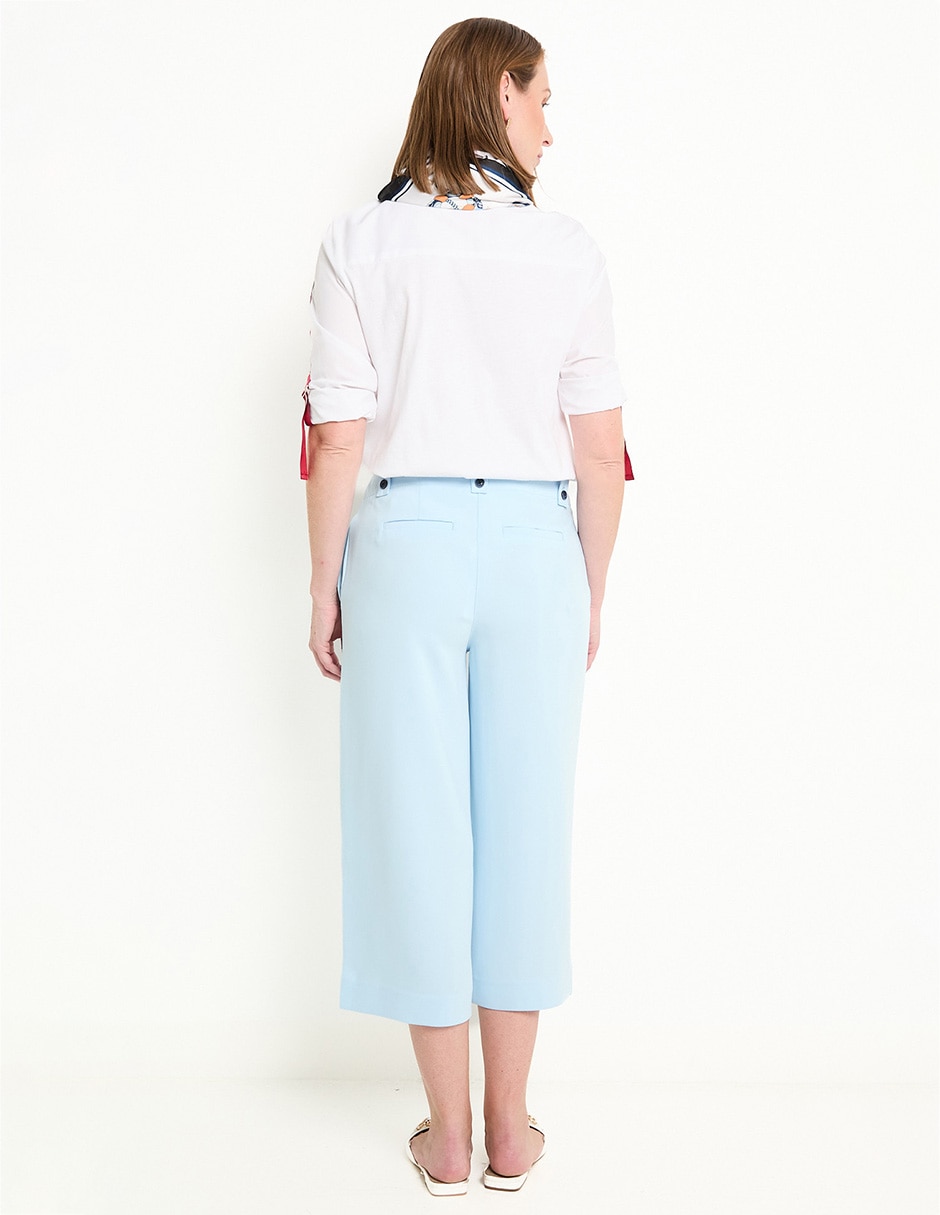 Pantalón capri amplio para mujer 2