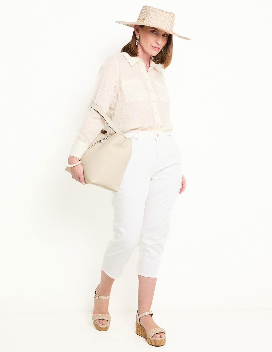Blusa camisera manga larga para mujer 3