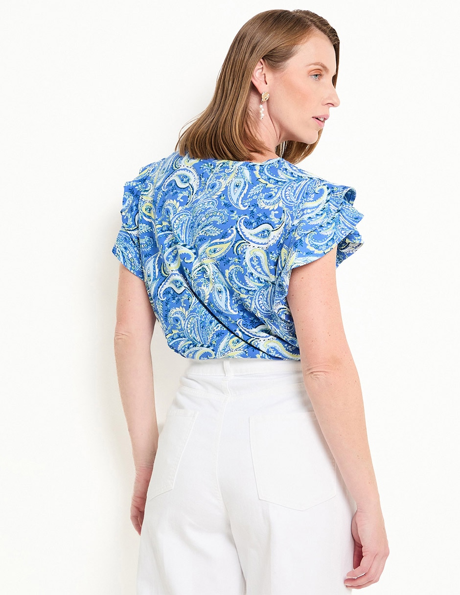 Blusa manga corta para mujer 2
