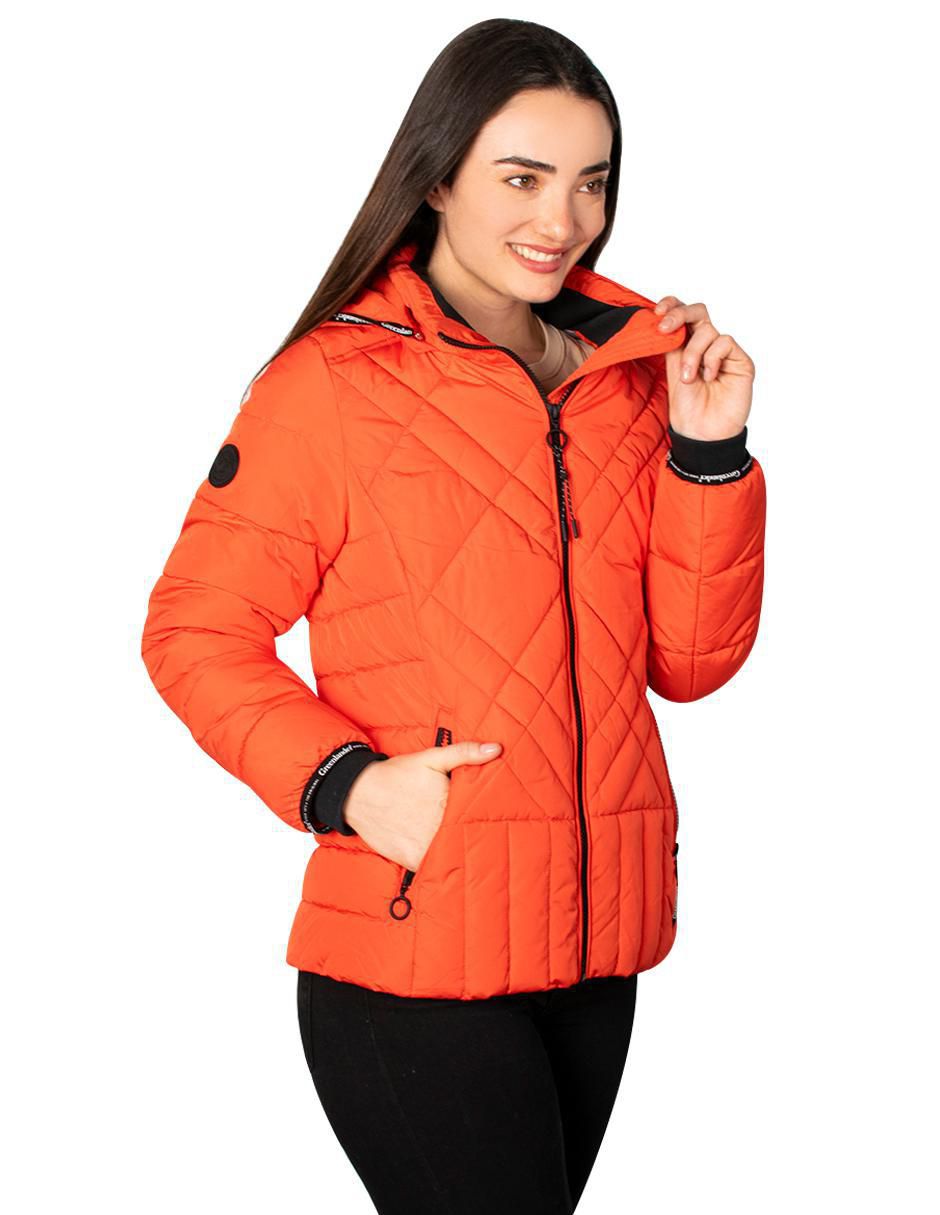 "chamarra" acolchada greenlander no impermeable "de" poliéster "para mujer"