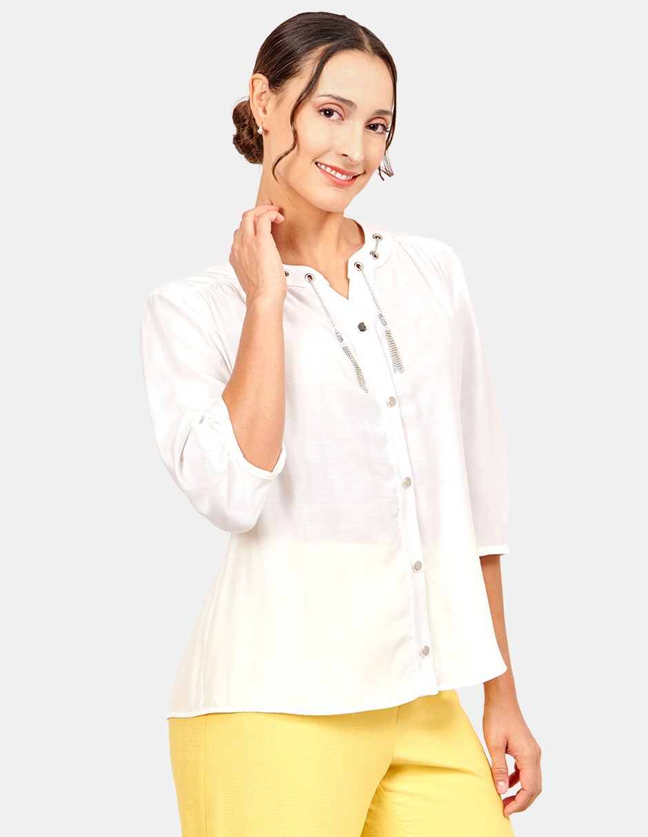 Blusa manga 3/4 para mujer