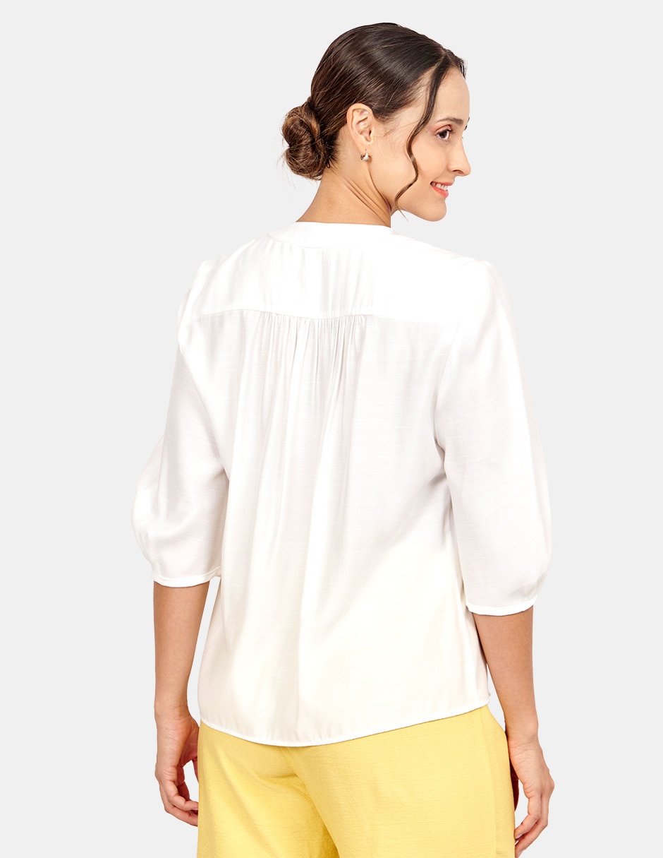 Blusa manga 3/4 para mujer