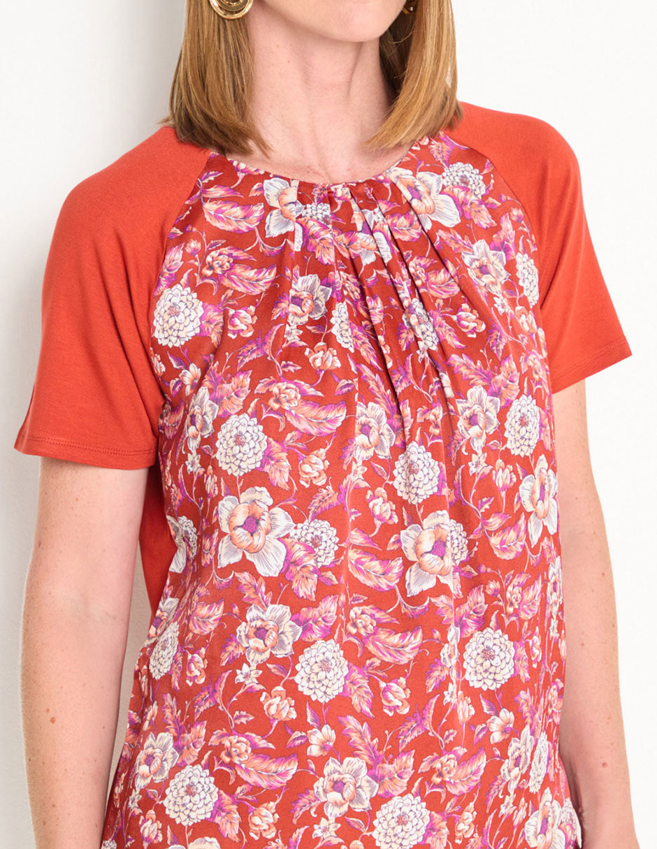 Blusa manga corta para mujer 4