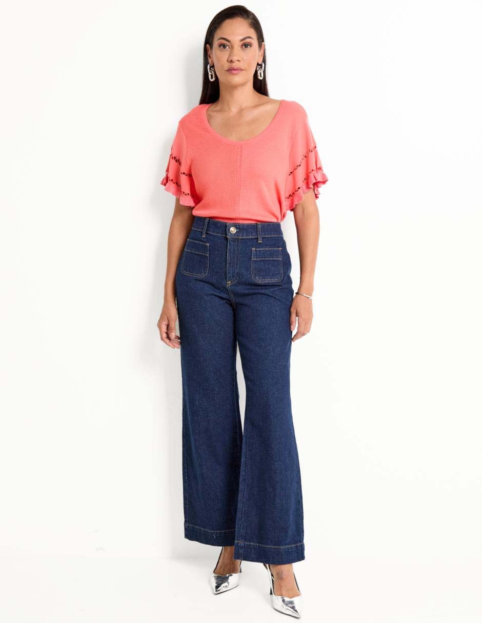 Suéter cuello redondo para mujer 3
