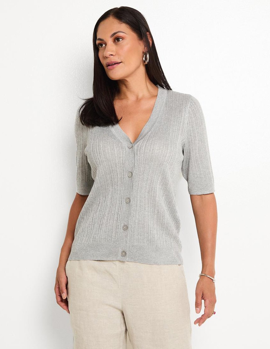 Suéter cuello v para mujer