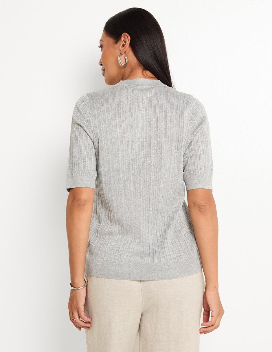 Suéter cuello v para mujer 2